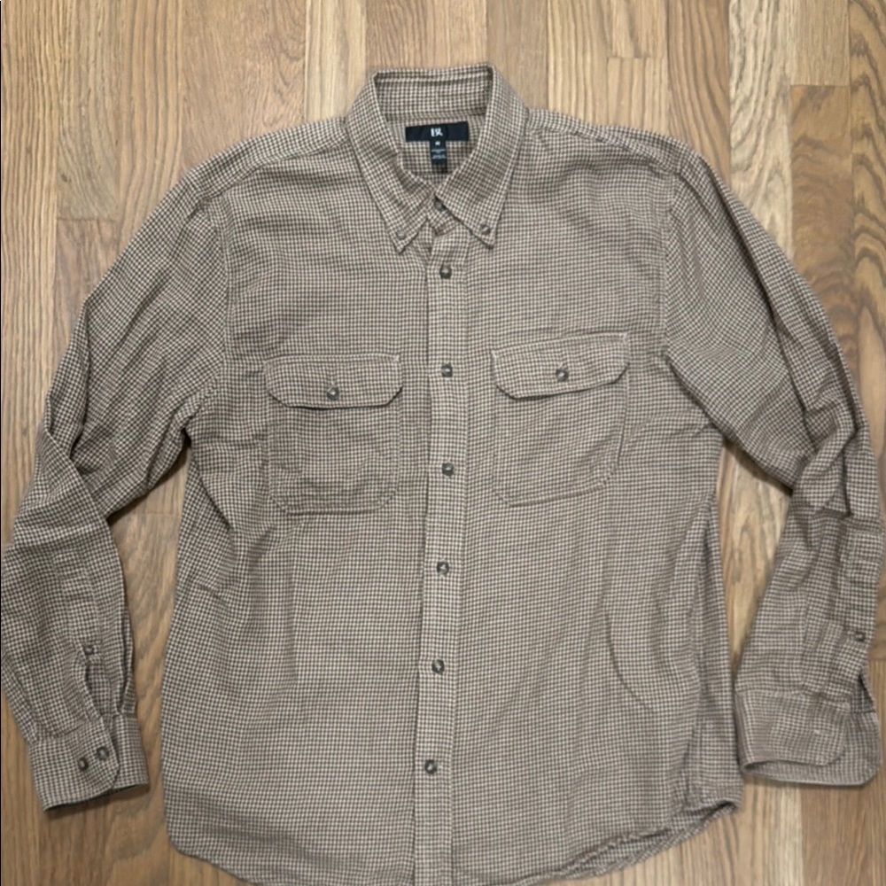 Banana Republic Brown Casual Button Down Shirt Relaxed Fit